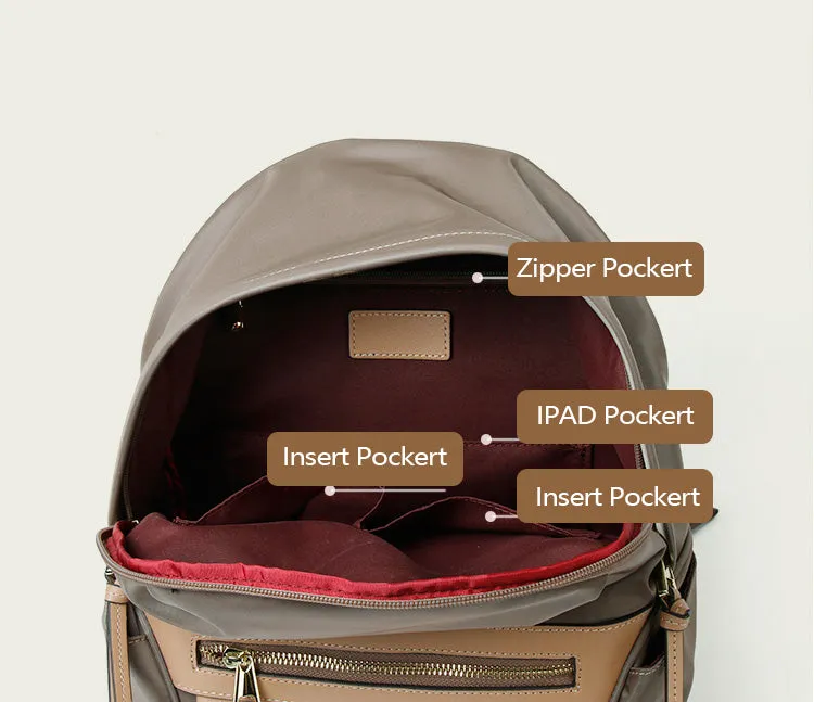 Small Ladies Lightweight Rucksack Women's Nylon Backpack Bags