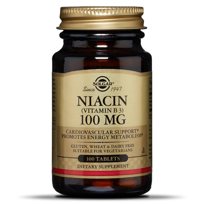 Solgar Vitamin B3 100mg (Niacin) 100tabs