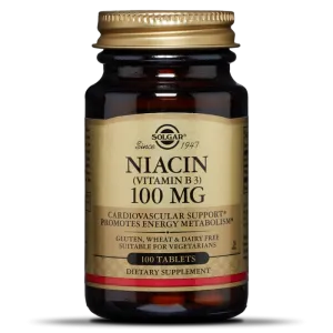 Solgar Vitamin B3 100mg (Niacin) 100tabs