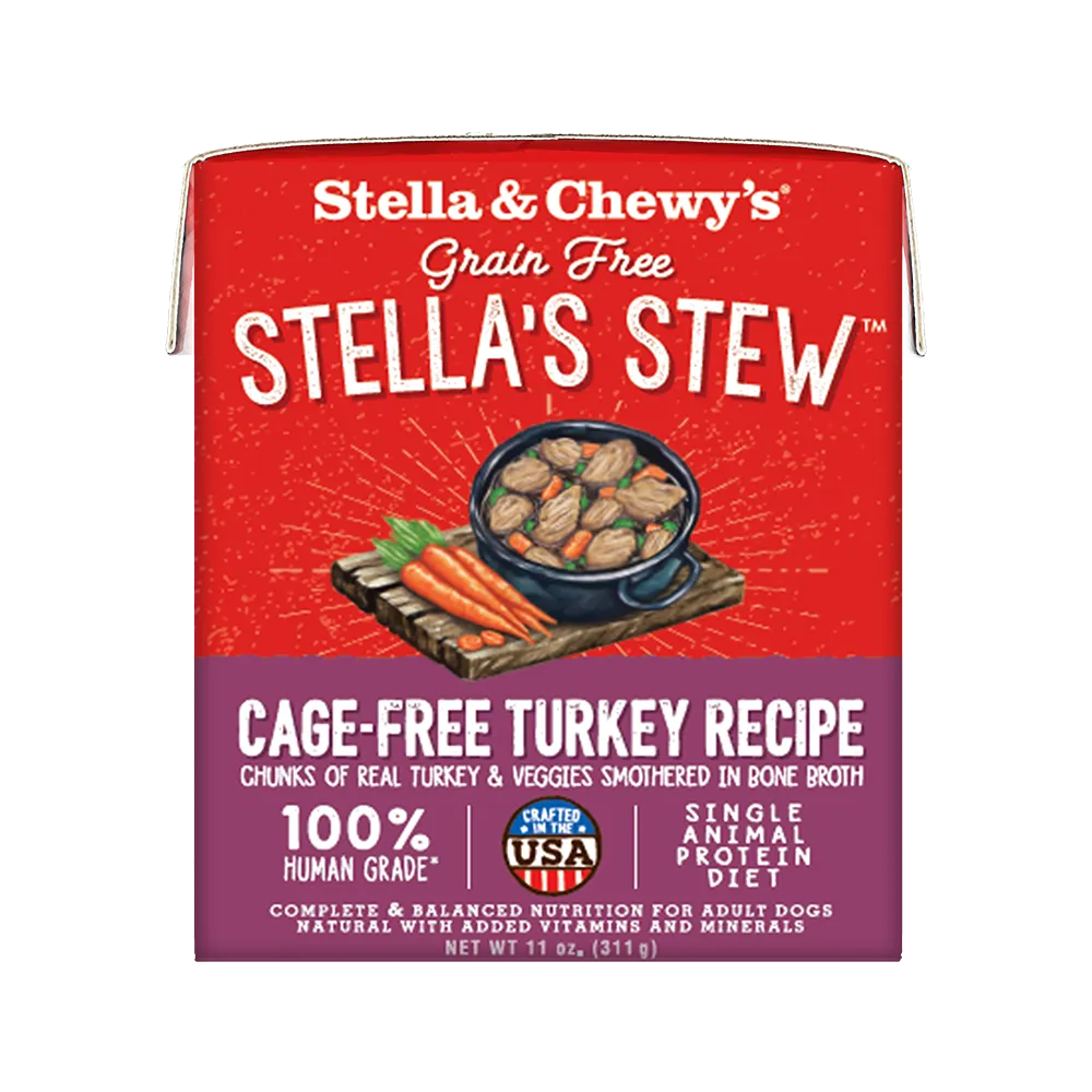 Stella & Chewy's Dog Stella's Stew Cage-Free Turkey 11oz