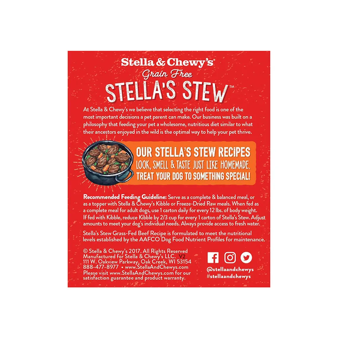 Stella & Chewy's Stew Wet Food for Dogs Case of 12