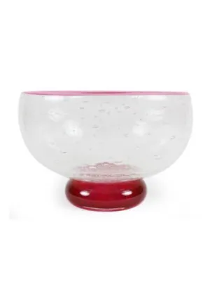 Storm Bowl Ruby Crackle