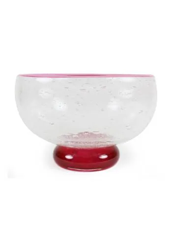 Storm Bowl Ruby Crackle