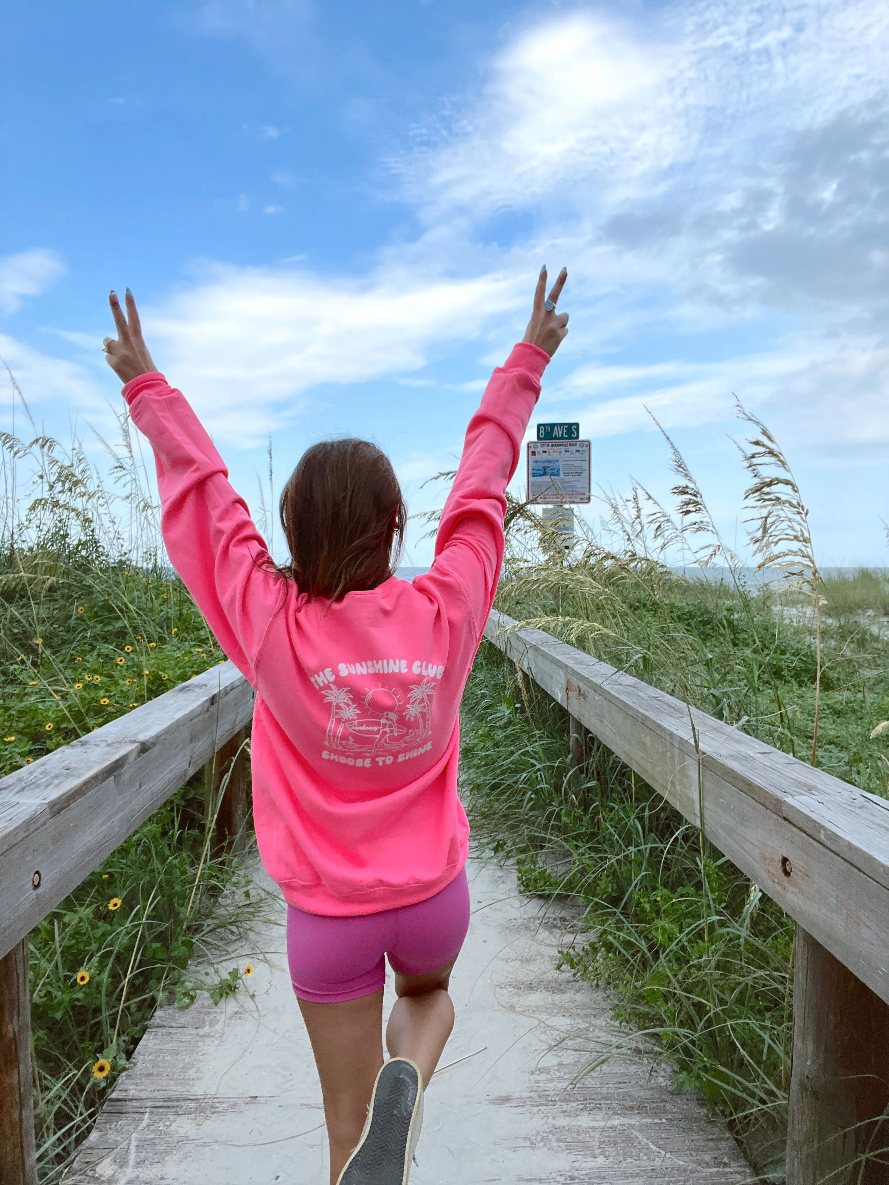 Sunhoney The Sunshine Club Pink Sweatshirt