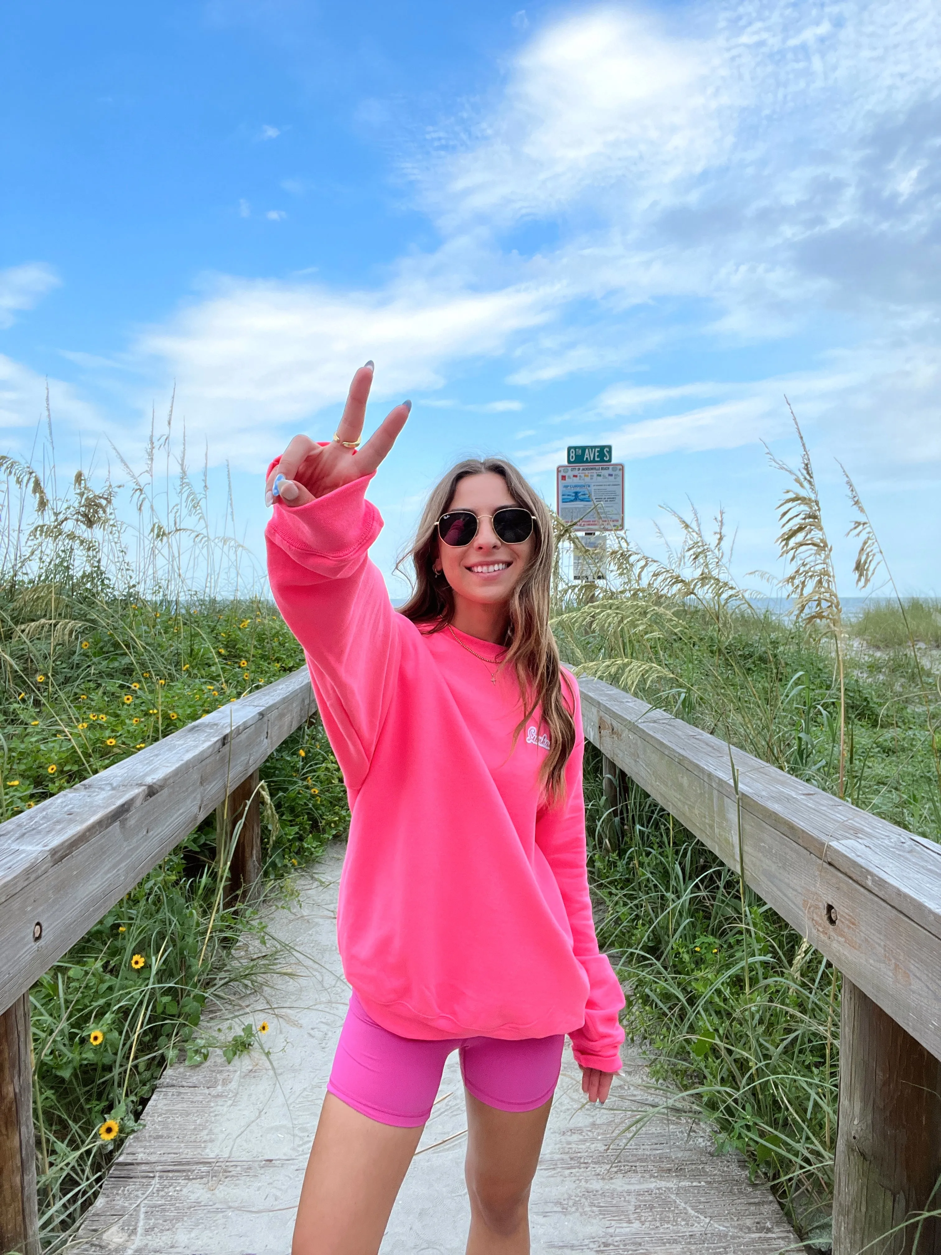 Sunhoney The Sunshine Club Pink Sweatshirt