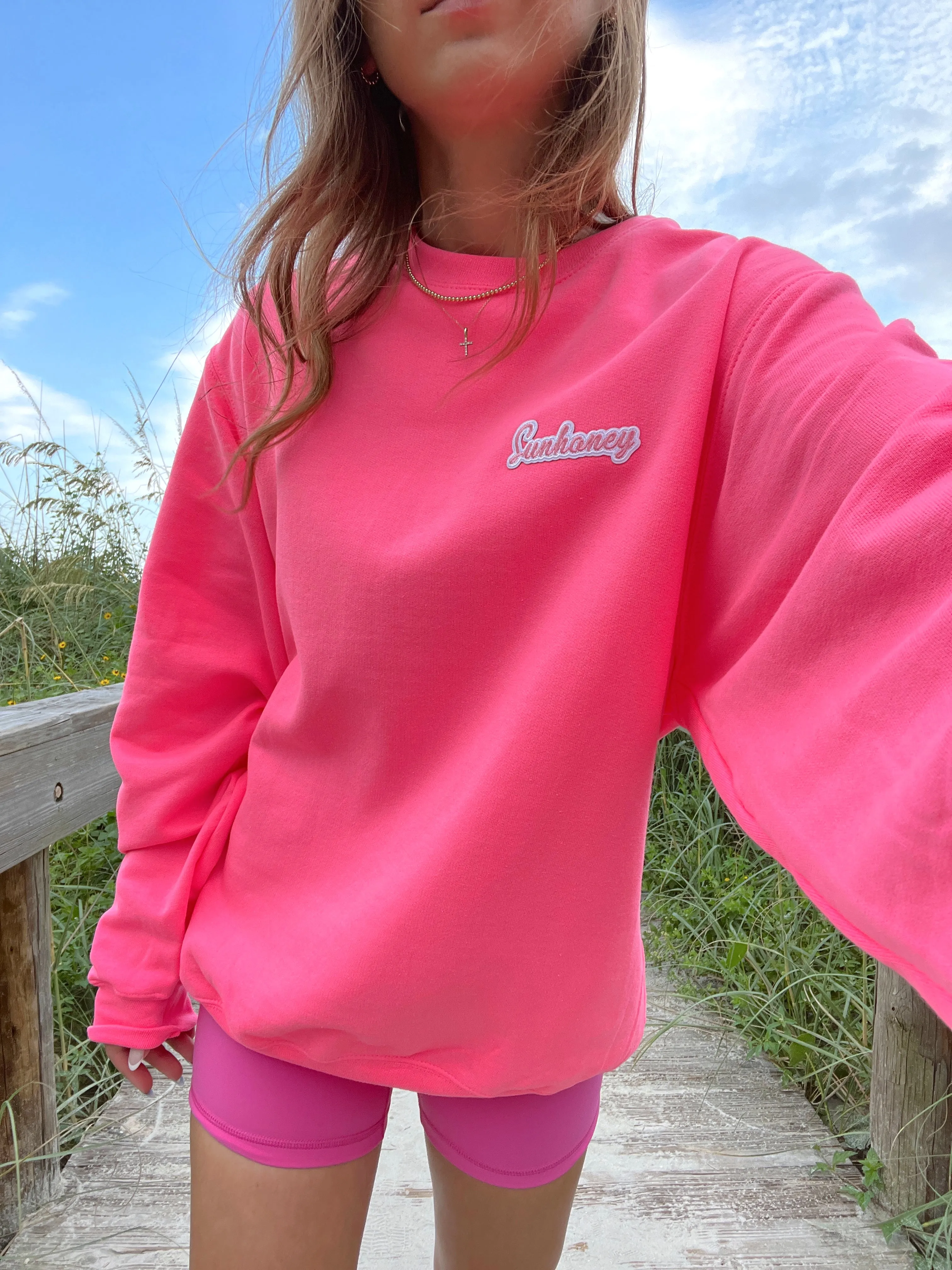 Sunhoney The Sunshine Club Pink Sweatshirt