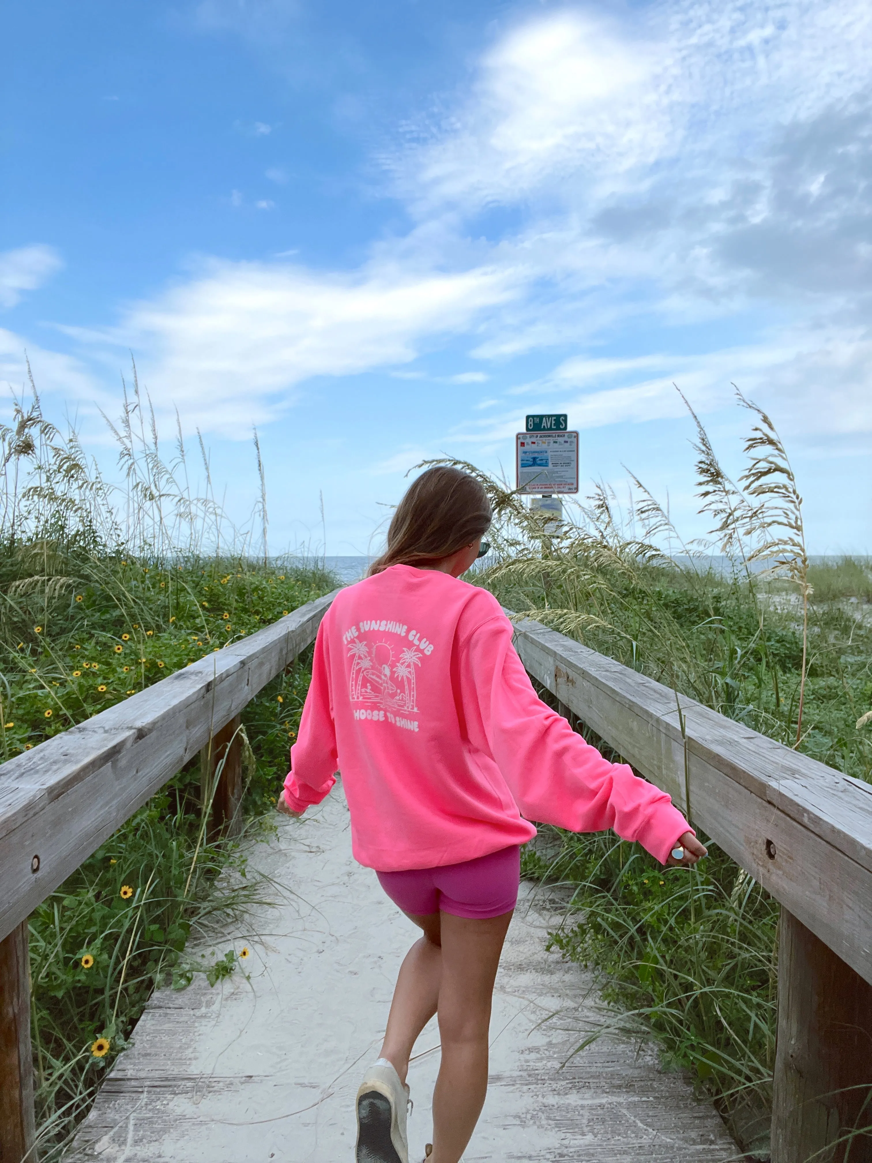 Sunhoney The Sunshine Club Pink Sweatshirt