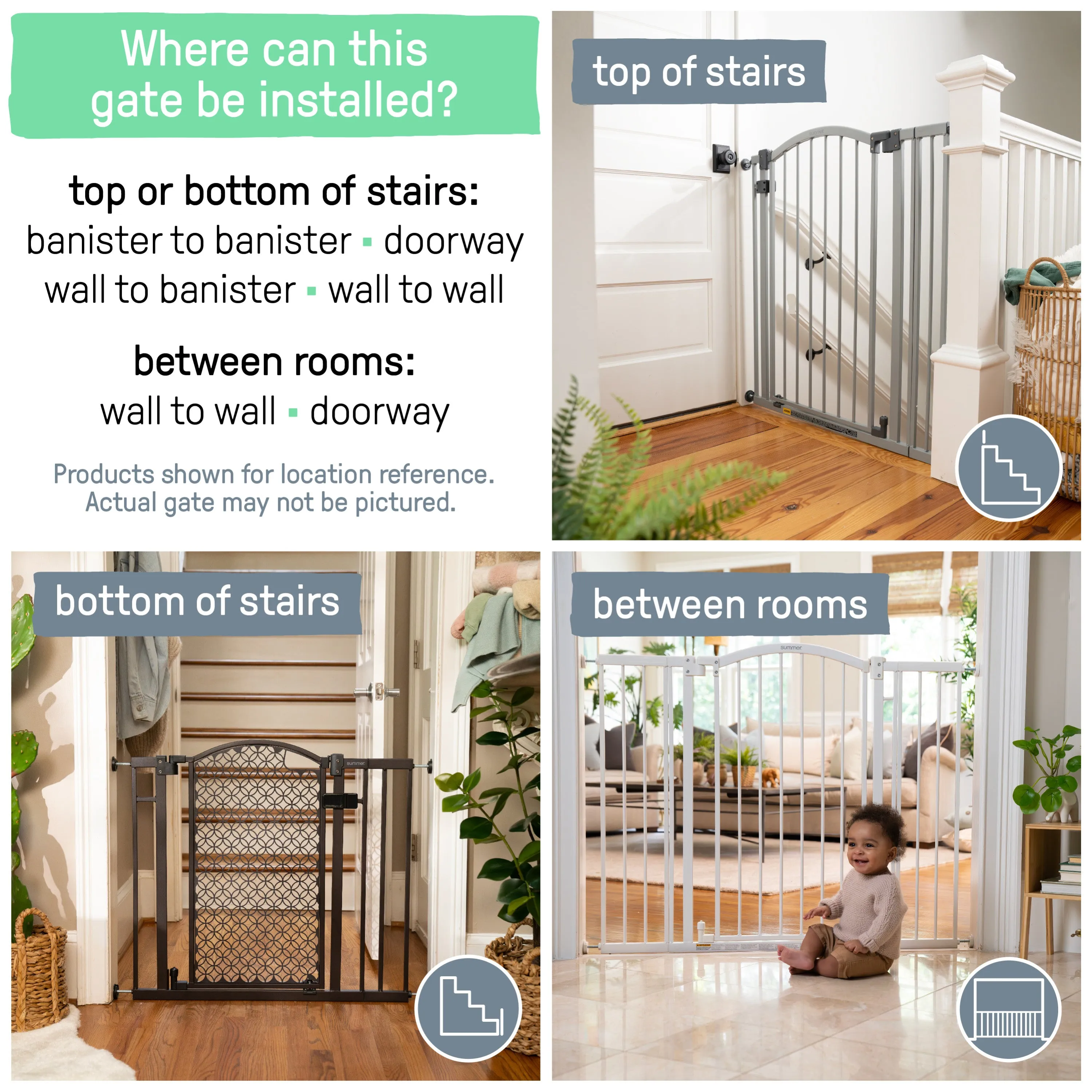 The Doorway 42W Series Pet and Baby Gate, Openings 28"-42" Wide, 30" Tall, Grey
