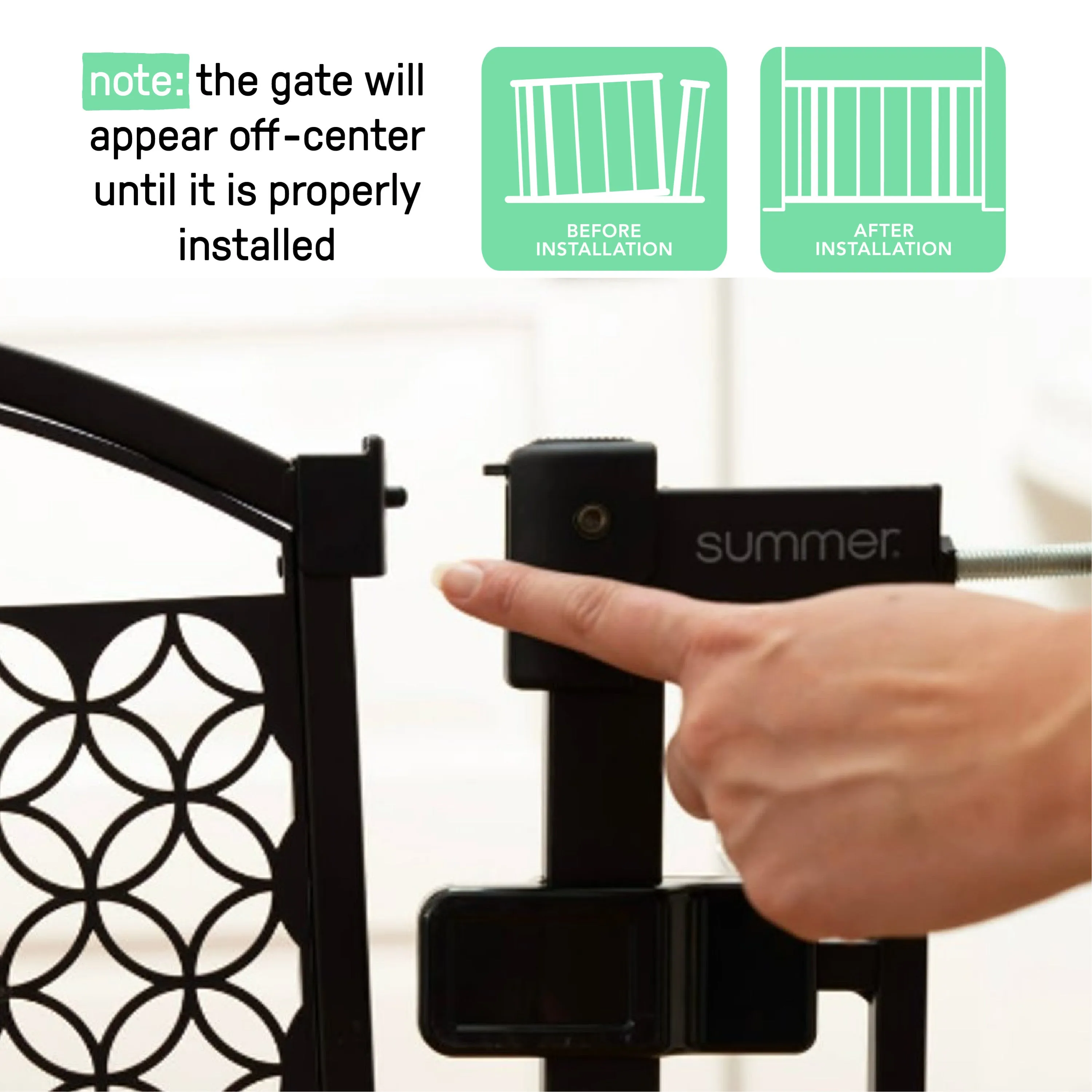 The Doorway 42W Series Pet and Baby Gate, Openings 28"-42" Wide, 30" Tall, Grey