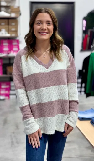 The Lavender Dreamstripe Sweater
