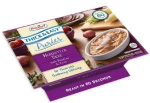 Thick & Easy Purees 7 oz. Bowl Beef with Potatoes / Corn Ready to Use Puree Case of 7