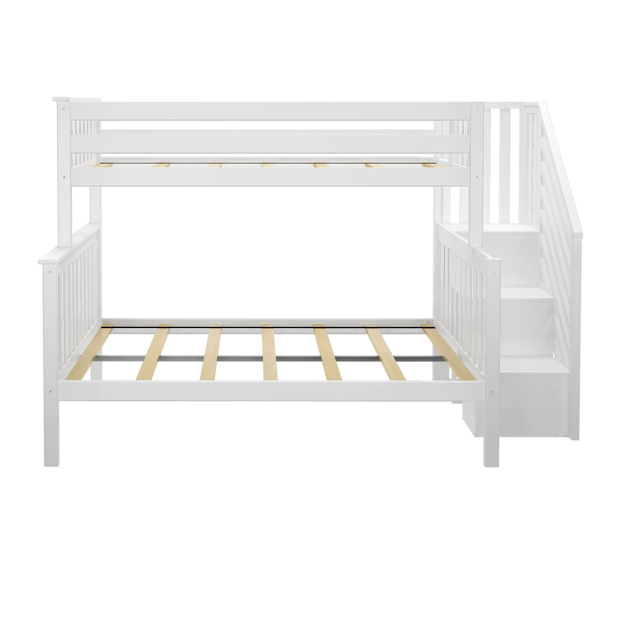 Twin Over Full Bunk Bed With Stairs