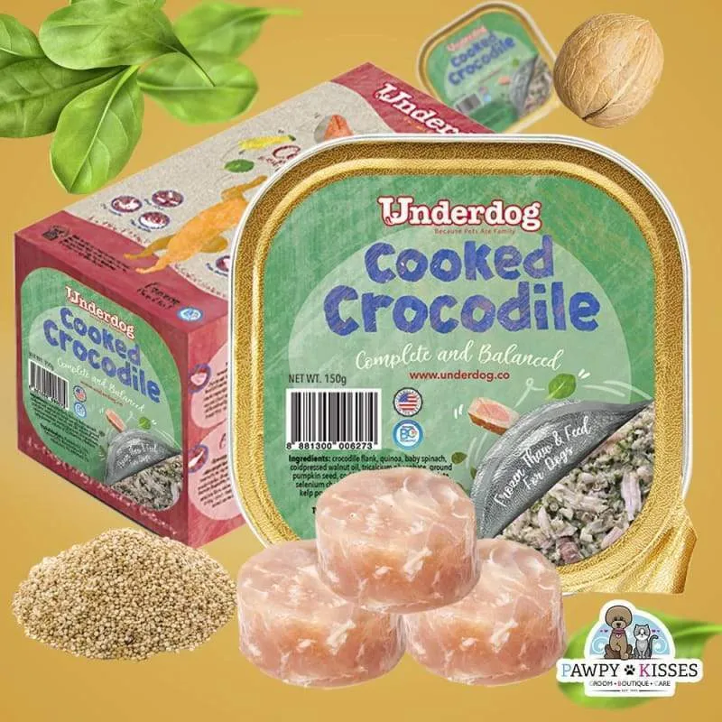 Underdog Cooked Crocodile Fresh Frozen Dog Food 1.2kg