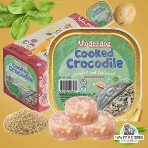 Underdog Cooked Crocodile Fresh Frozen Dog Food 1.2kg