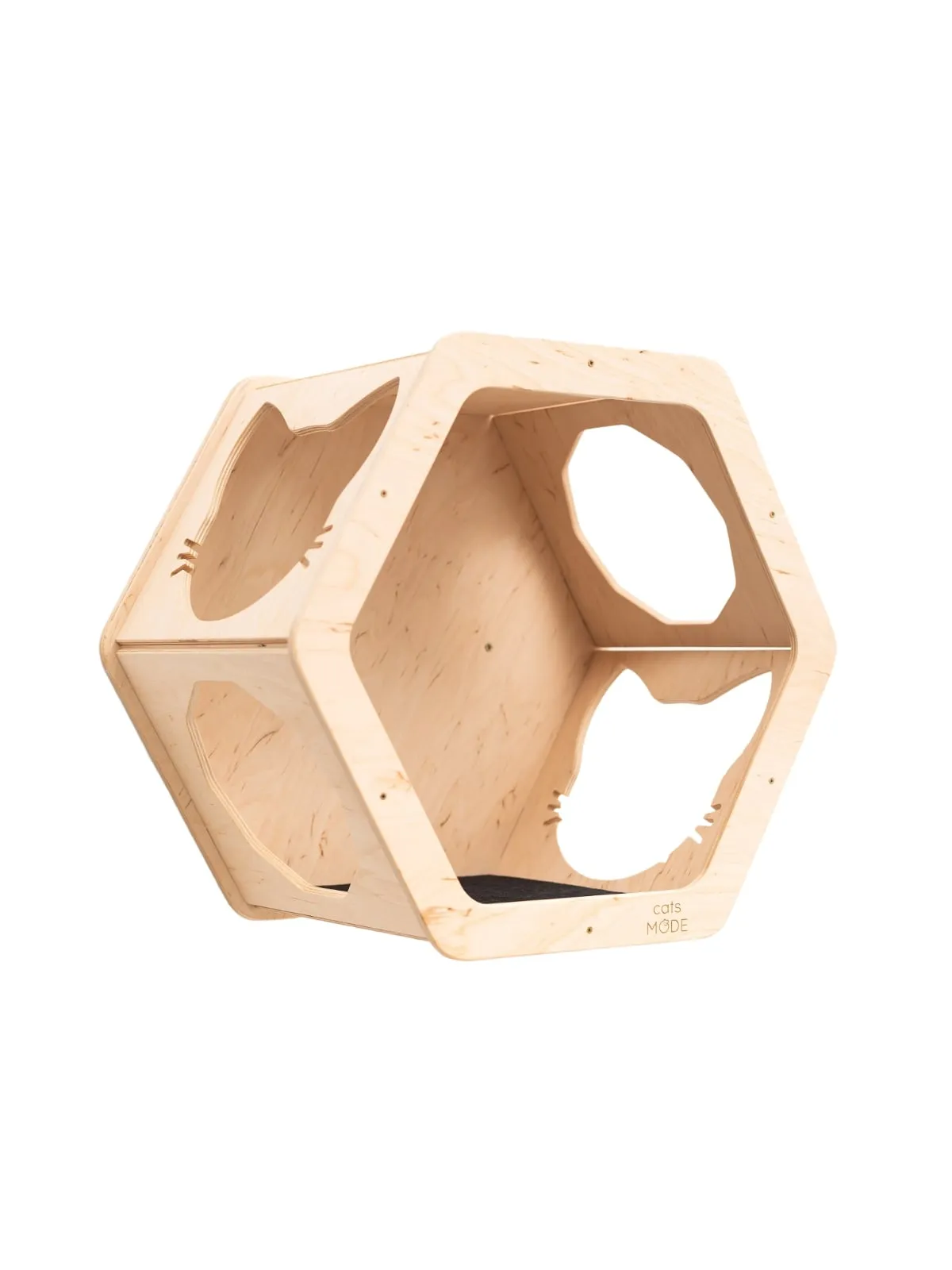 Wall Mount Cat Shelves Black
