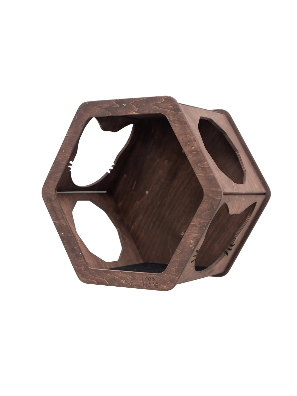 Wall Mount Cat Shelves Black
