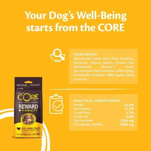 Wellness Core Reward  Dog Treats for Mobility with Turkey- 170g