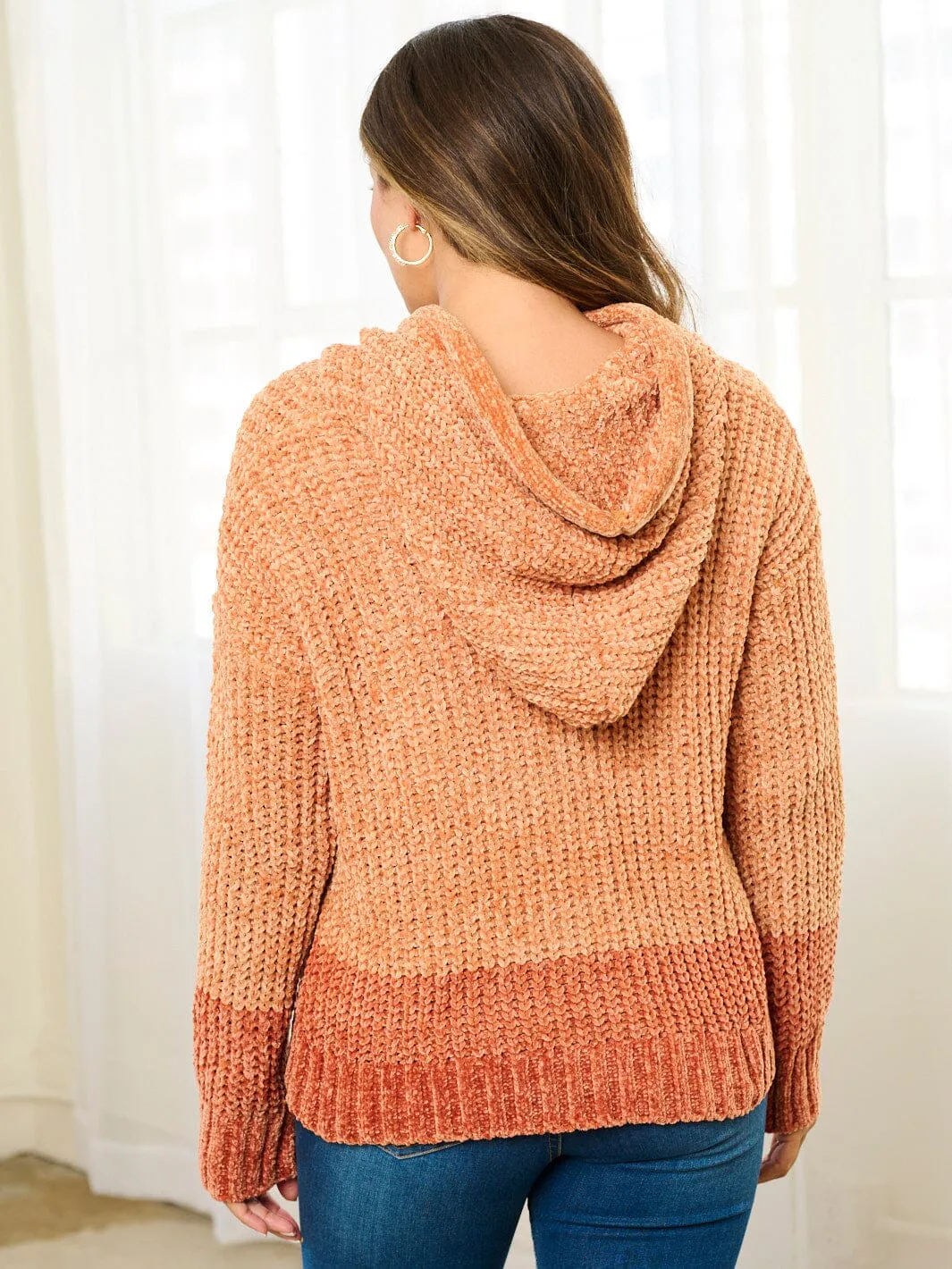 Women's Long Sleeve Pullover Hooded Sweater