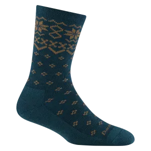 Women's Shetland Crew Lightweight with Cushion Sock - Dark Teal