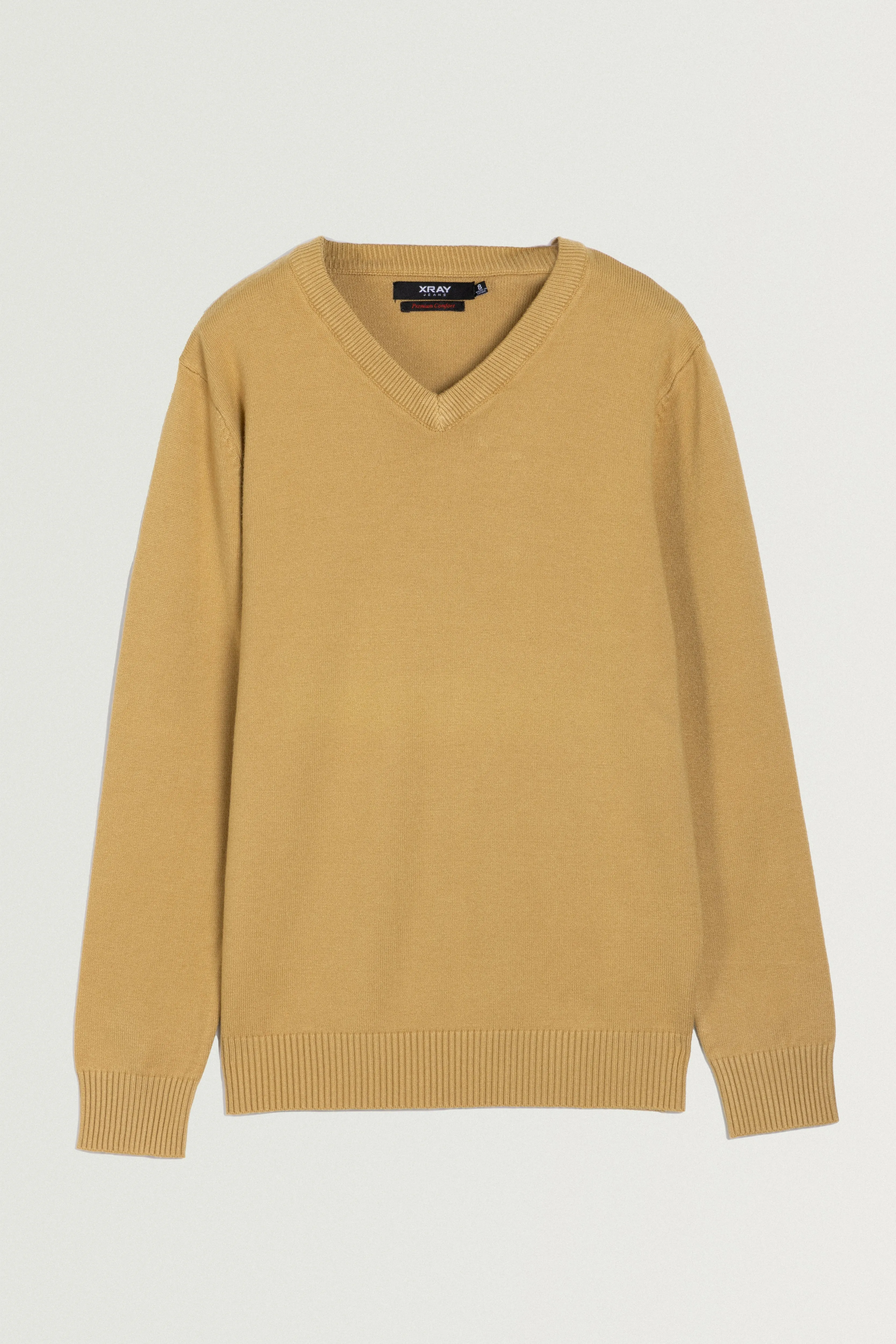 X RAY Boys and Kids Soft Slim Fit Middleweight Pullover Sweaters Basic V-Neck Sweater