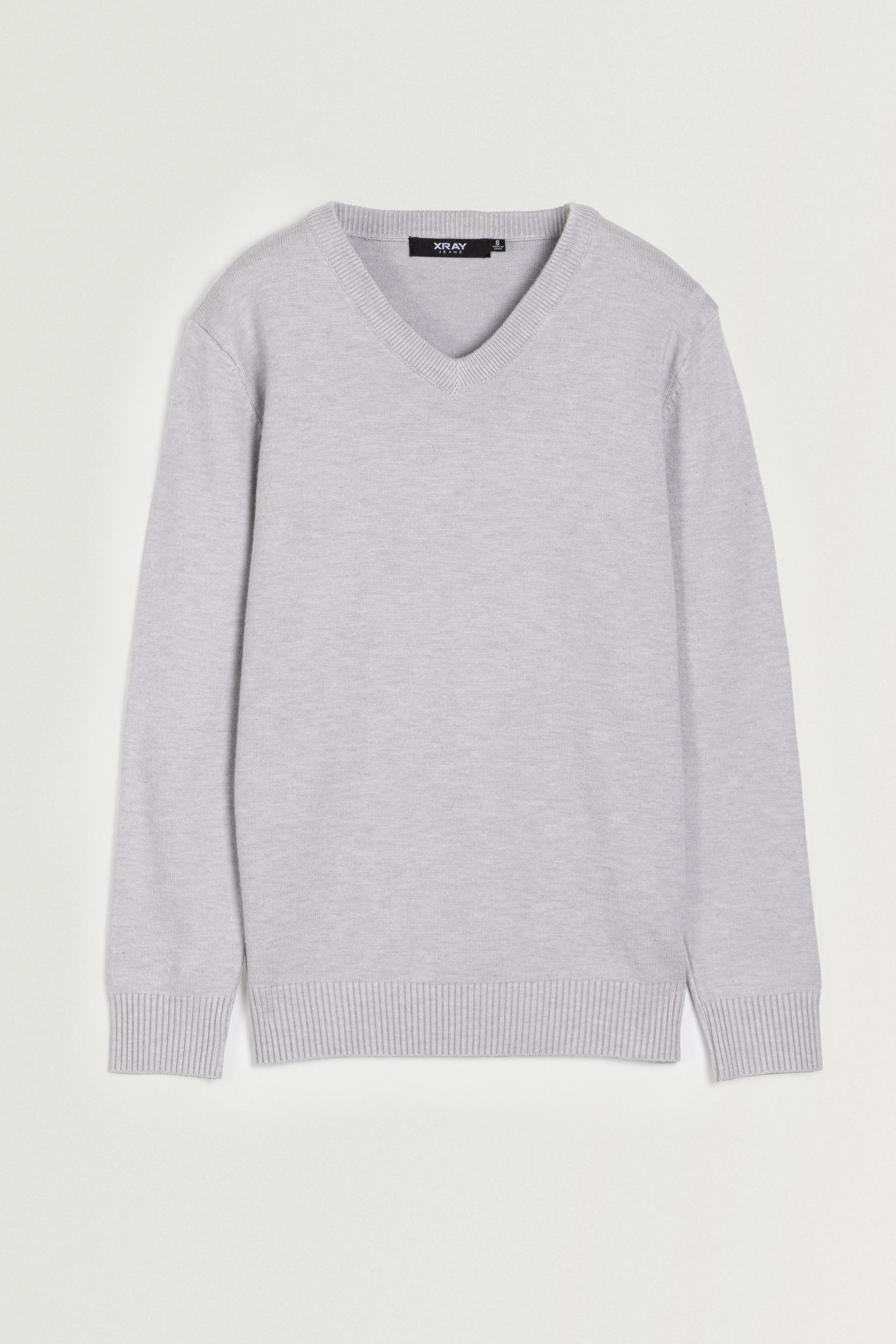 X RAY Boys and Kids Soft Slim Fit Middleweight Pullover Sweaters Basic V-Neck Sweater