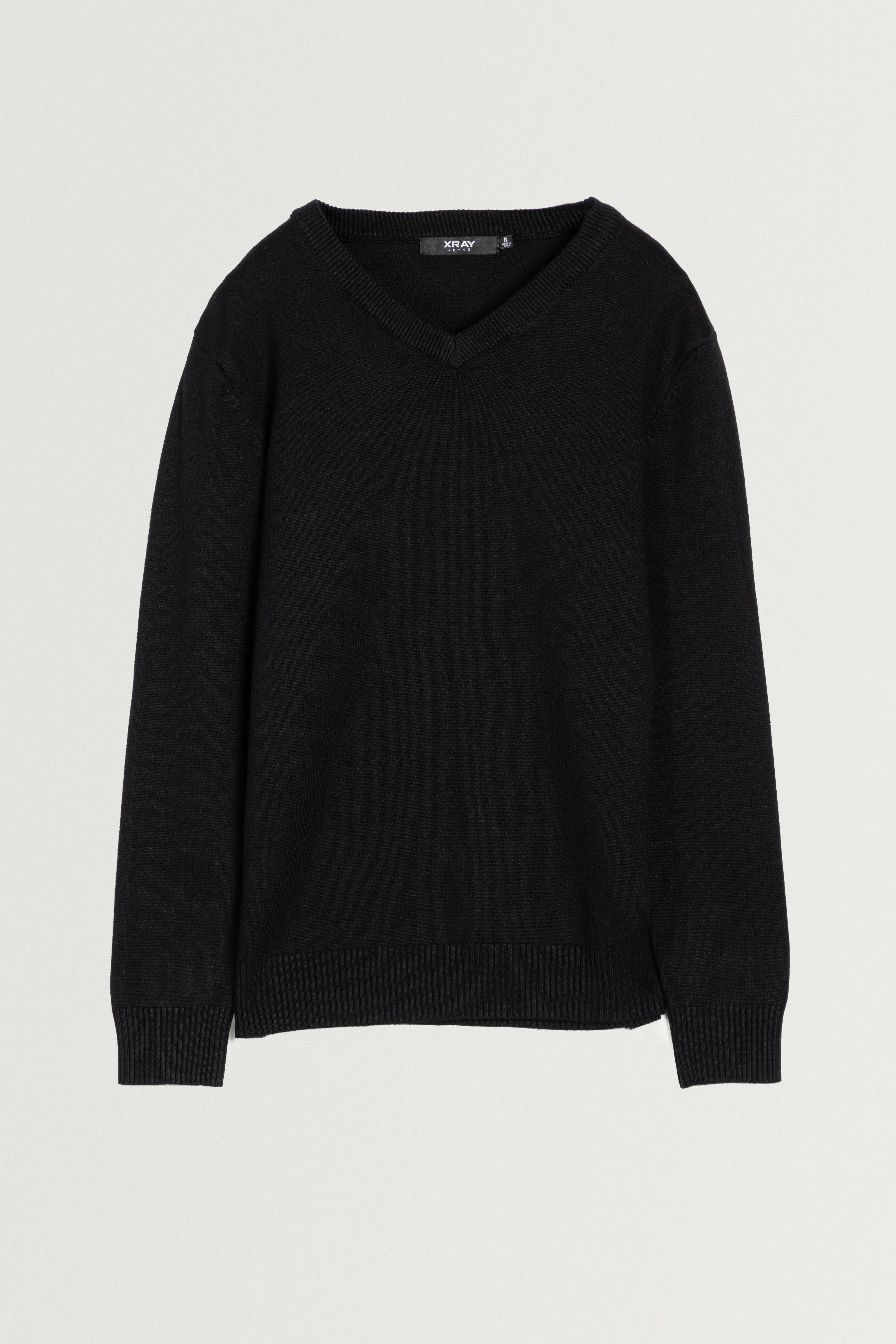 X RAY Boys and Kids Soft Slim Fit Middleweight Pullover Sweaters Basic V-Neck Sweater