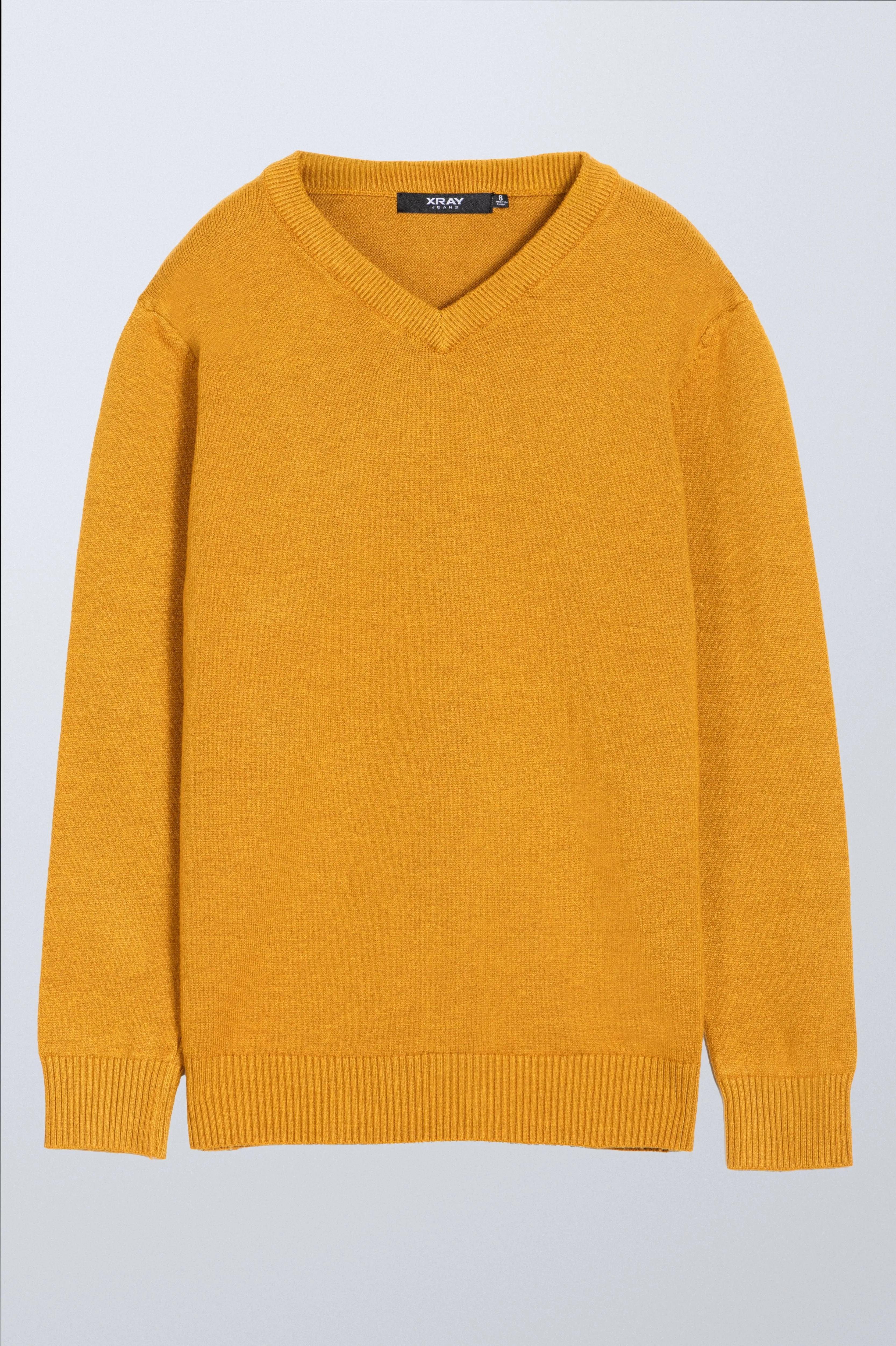 X RAY Boys and Kids Soft Slim Fit Middleweight Pullover Sweaters Basic V-Neck Sweater