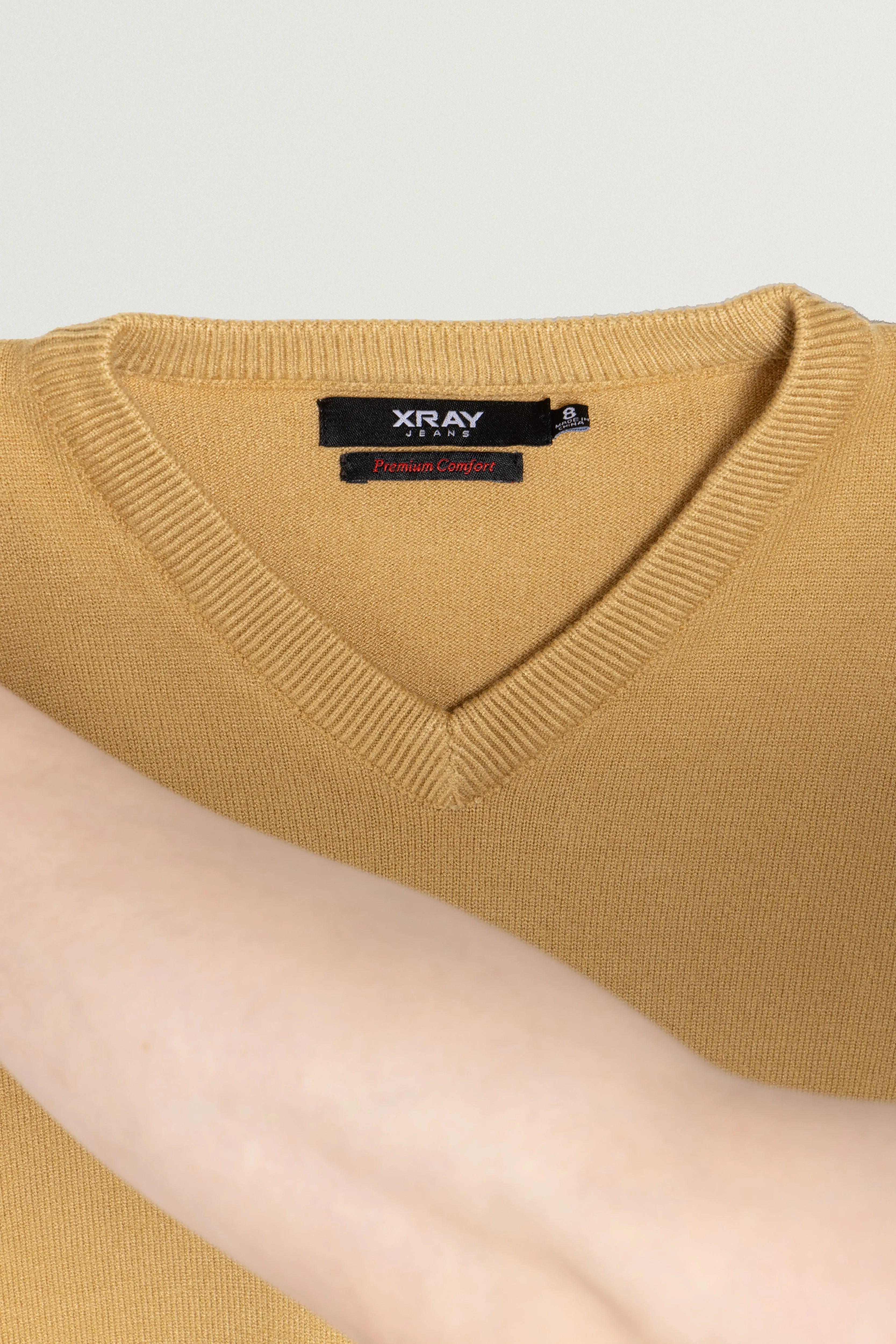 X RAY Boys and Kids Soft Slim Fit Middleweight Pullover Sweaters Basic V-Neck Sweater