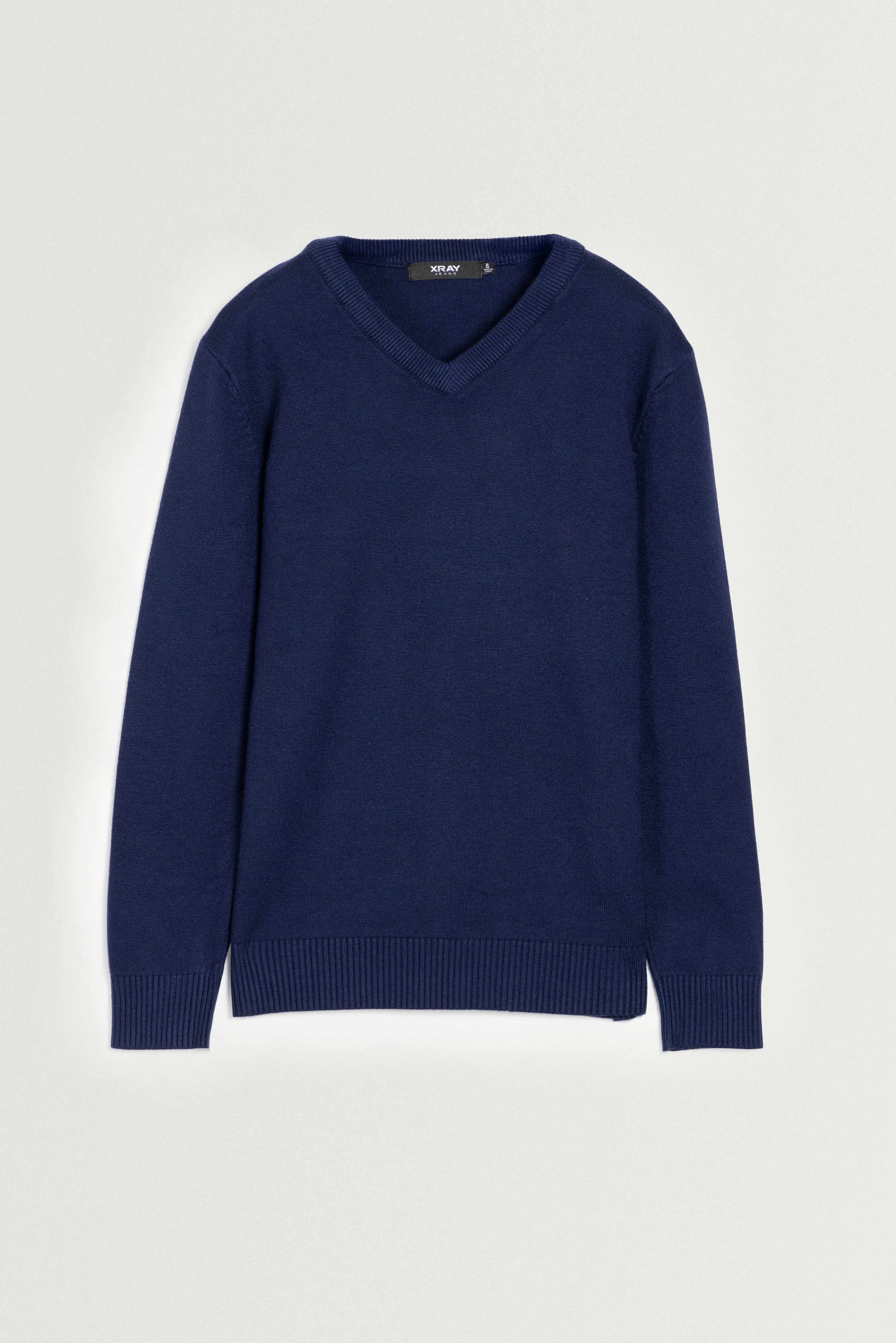X RAY Boys and Kids Soft Slim Fit Middleweight Pullover Sweaters Basic V-Neck Sweater