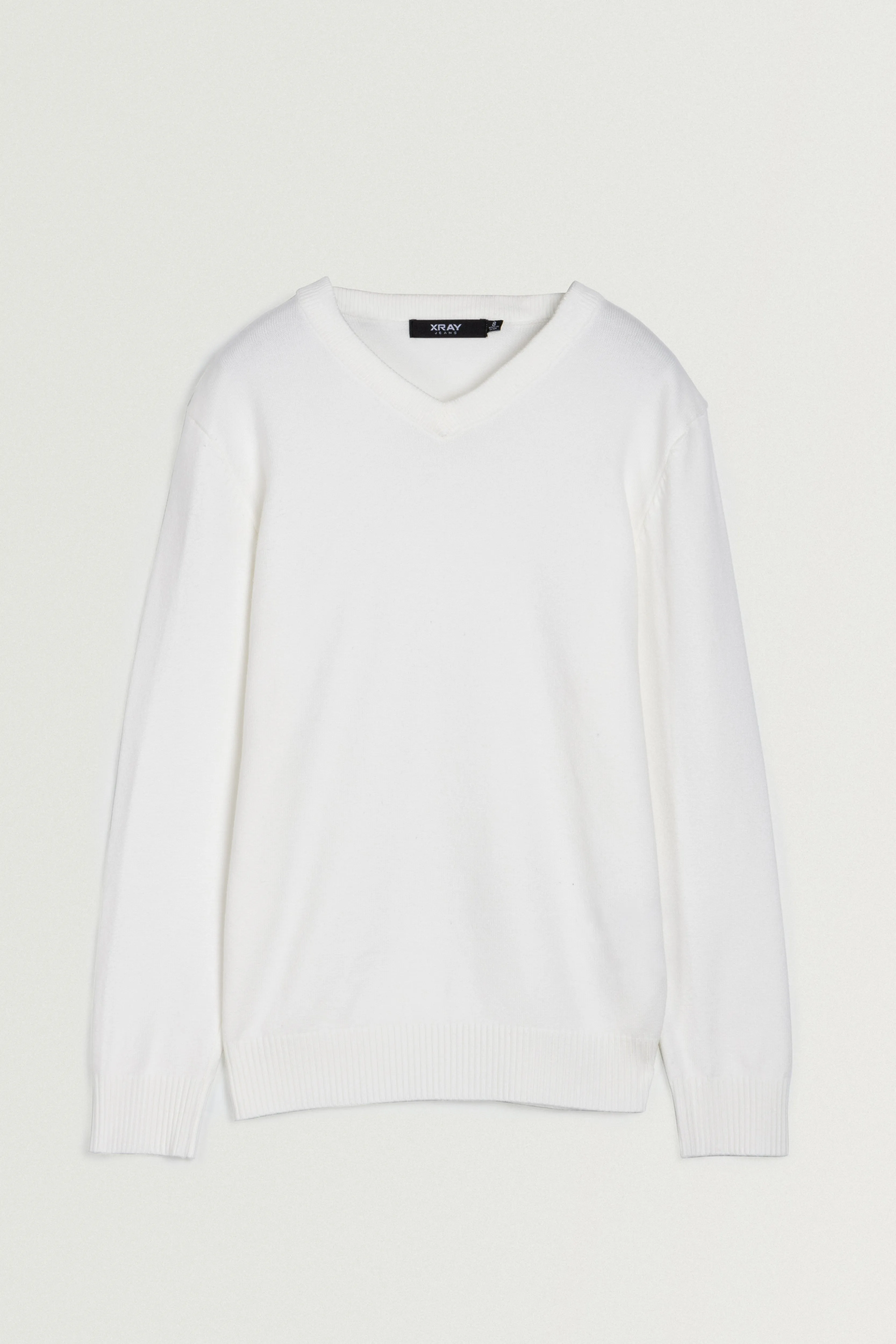 X RAY Boys and Kids Soft Slim Fit Middleweight Pullover Sweaters Basic V-Neck Sweater