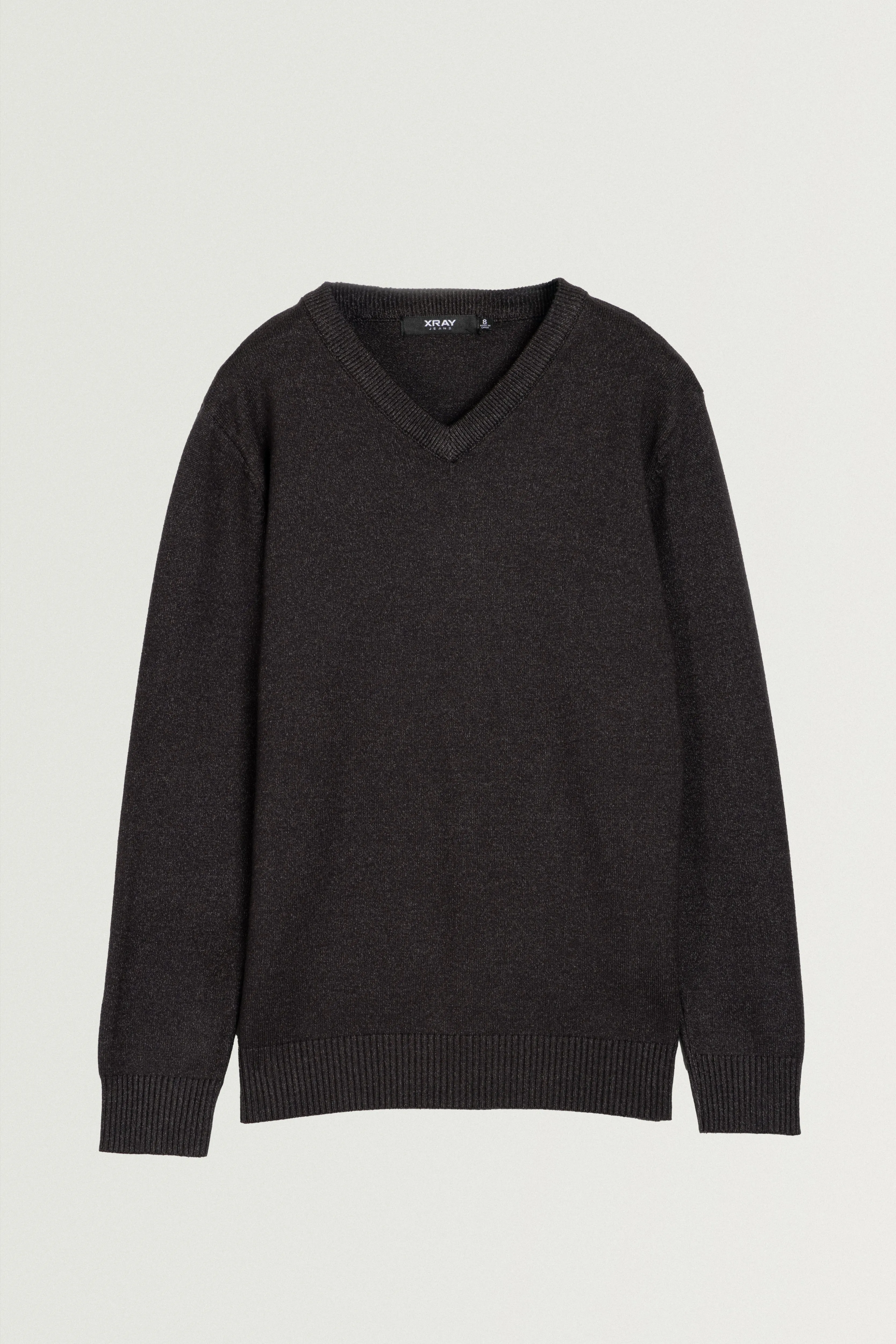 X RAY Boys and Kids Soft Slim Fit Middleweight Pullover Sweaters Basic V-Neck Sweater