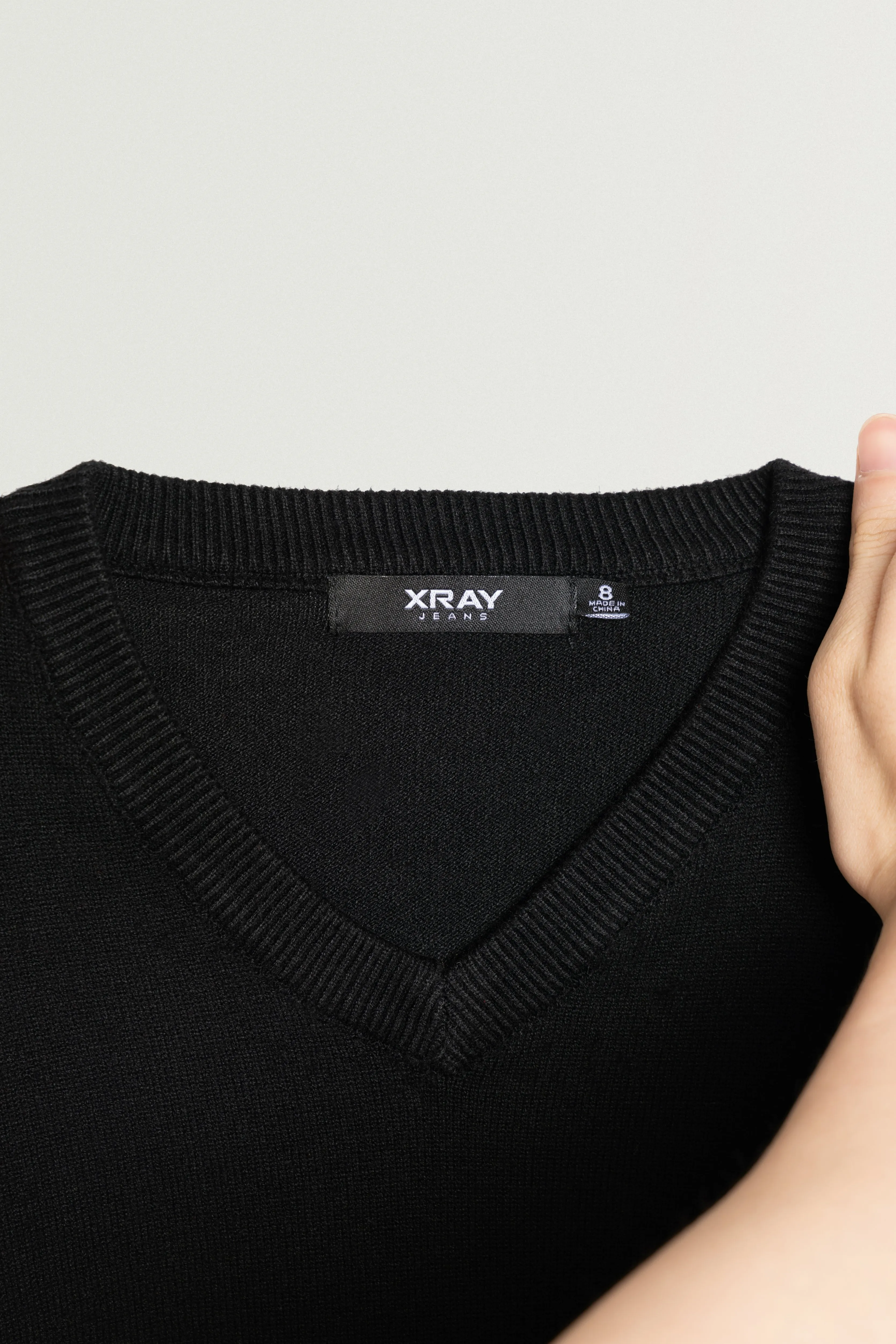X RAY Boys and Kids Soft Slim Fit Middleweight Pullover Sweaters Basic V-Neck Sweater