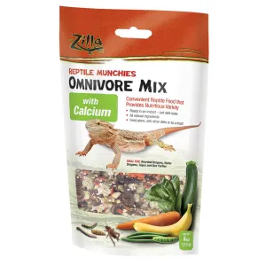 Zilla Reptile Munchies Omnivore Mix with Calcium 4 oz.