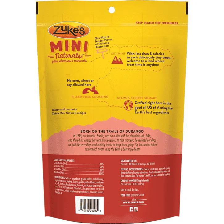 Zukes Dog Treats Mini Naturals Salmon